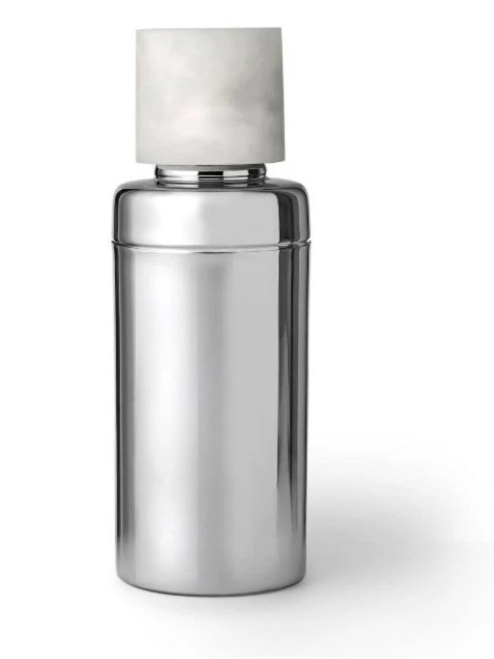 Godinger Stainless Steel Cocktail Shaker with White Lid – Bar Mixer